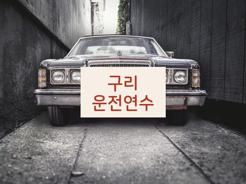 구리운전연수 후기