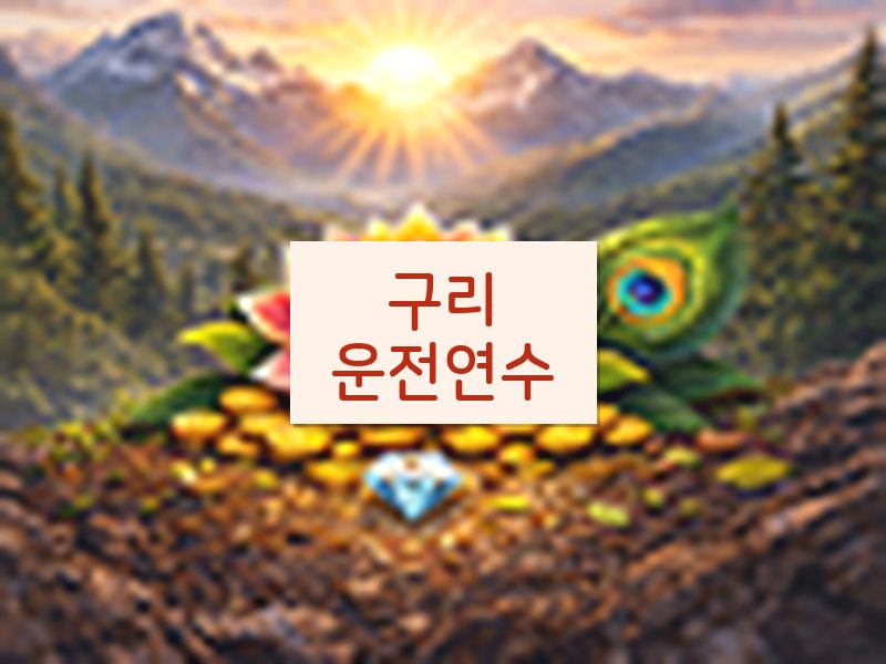 구리운전연수 후기