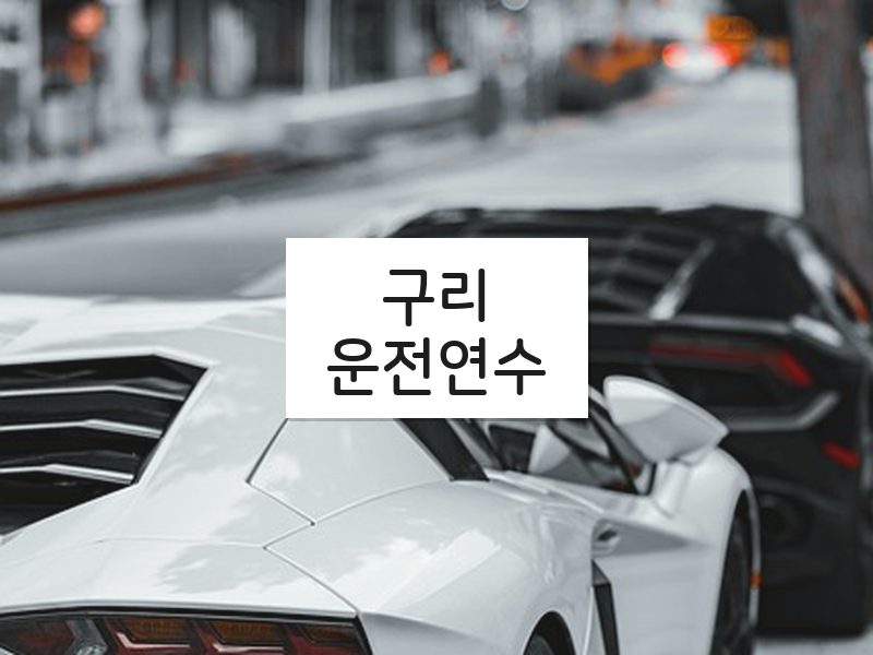 구리운전연수 후기