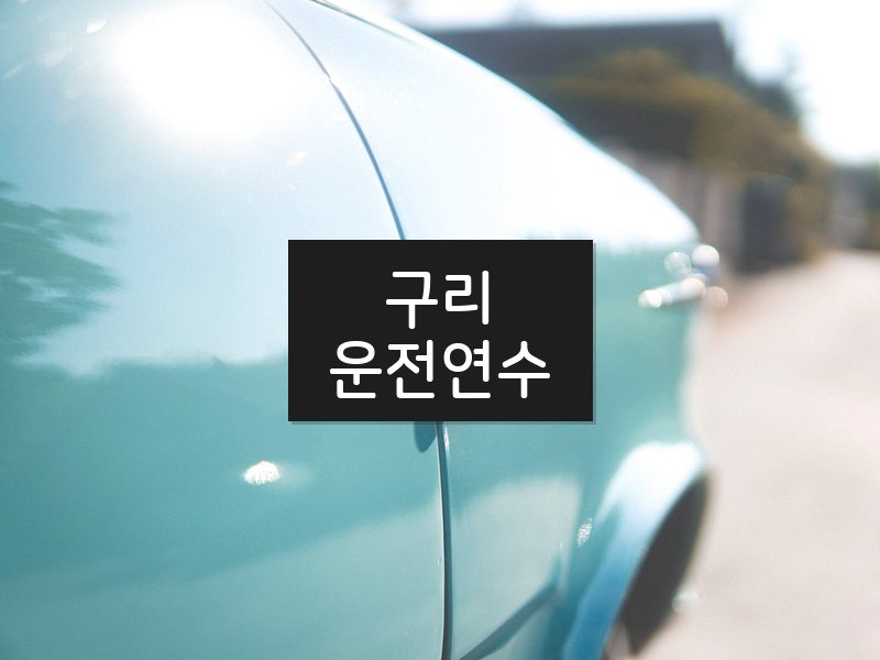 구리운전연수 후기