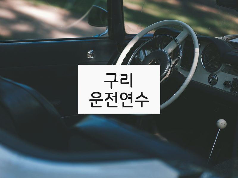 구리운전연수 후기